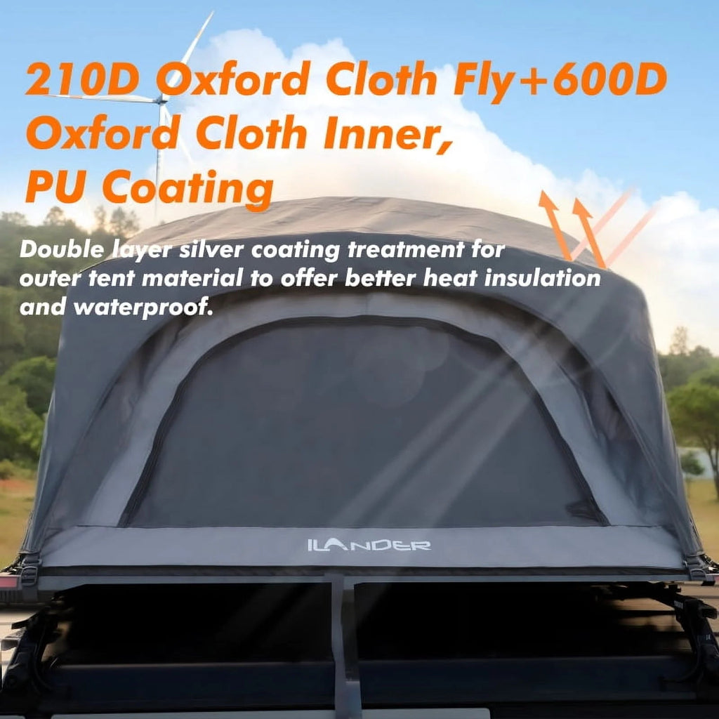 ILANDER Roof Top Tent 120cm Aluminum Fold-Out - Lite Cruiser