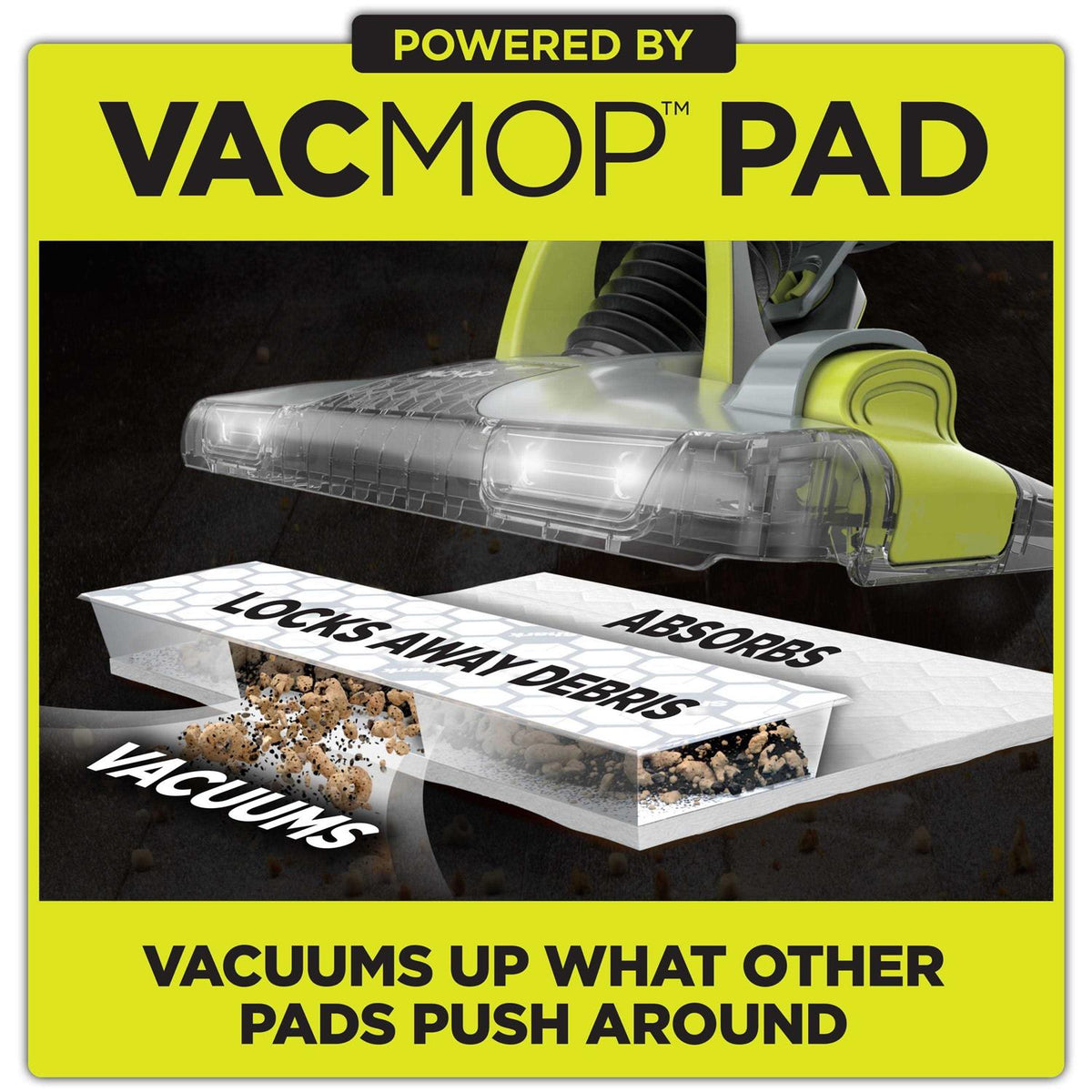 Shark Vacmop Cordless Hard Floor Vacuum Mop With Disposable Vacmop Pad - VM250