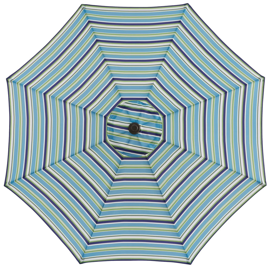 BrylaneHome 9 Ft Tilt-And-Crank Patio Umbrella With 8 Steel Ribs