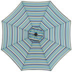 BrylaneHome 9 Ft Tilt-And-Crank Patio Umbrella With 8 Steel Ribs