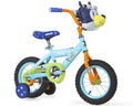 Bluey 12-Inch Kids' BMX Bike With Steel Frame, Coaster Brake, Training Wheels And Plush Carry Bag - Ages 3-5