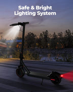 Electric Scooter With Solid Tires And Dual Braking - 350W/500W
