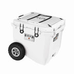 RovR RollR 45-Qt Wheeled Cooler With Handle And Collapsible LandR Bin - Powder - 45PROLLRWB