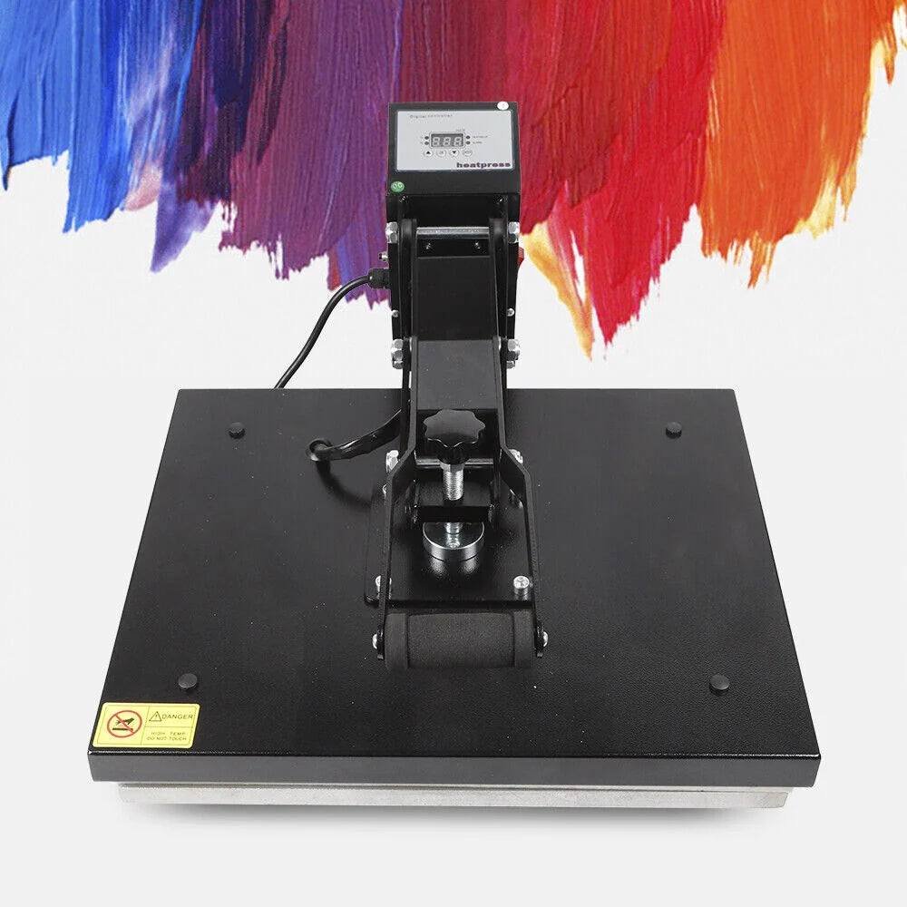 DENEST Clamshell Heat Press Machine 16in x 20in For T-Shirt Sublimation And Digital Transfer