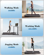 Naipo 2-in-1 Treadmill Walking Pad 2.5HP, 265 lb Capacity - LCD Display