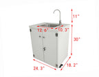 FixtureDisplays Portable Self-Contained Hand Wash Station With Built-In Pump, 24 X 18 X 30 in Cabinet - 10094