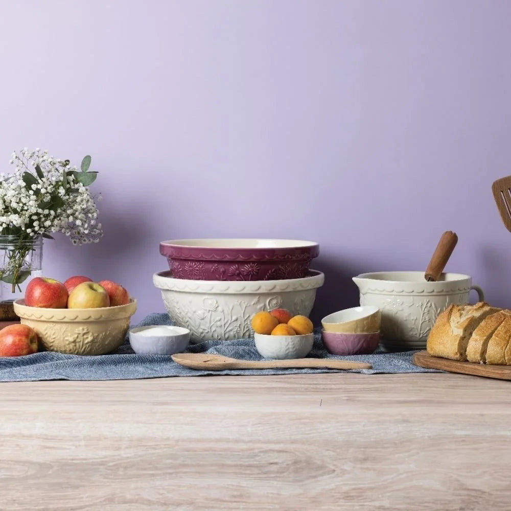 Mason Cash In The Meadow Bouquet Stoneware Mixing Bowl Set, 4-Piece - S12 S18 S24 S30