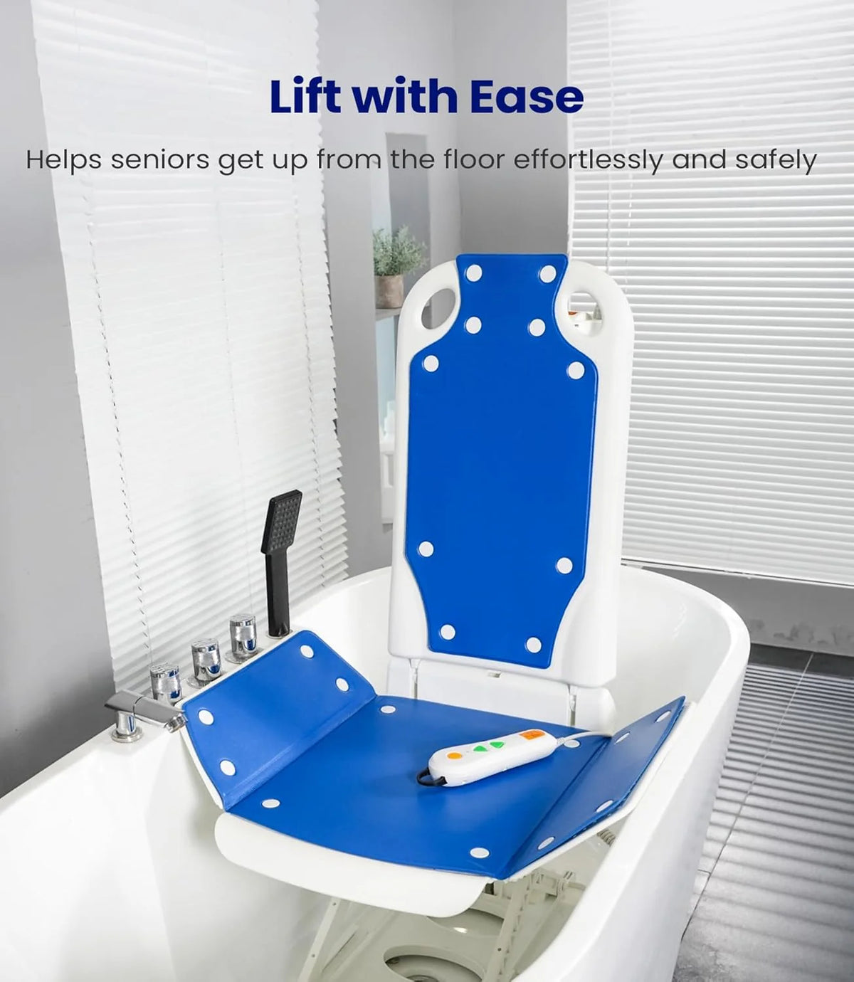 MAIDeSITe Electric Bath Lift Chair With Suction Cups, 300LBS Capacity - JC35M3