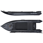 2 Person Inflatable Fishing Kayak PVC Boat, 130 in x 43 in x 11.8 in - Aluminum Alloy Seats