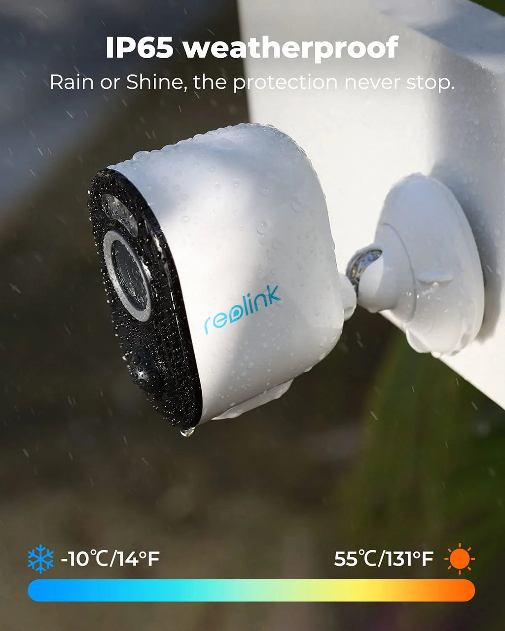 Reolink Outdoor Battery-Powered WiFi Security Camera, 4MP, 2.4/5GHz - Argus 3 Pro