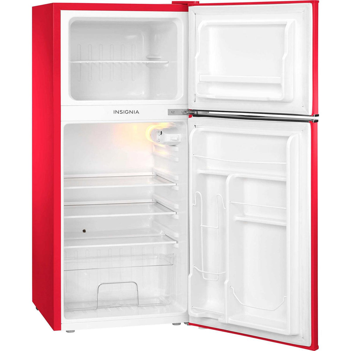 Insignia 4.5 Cu. Ft. Retro Mini Fridge With Top Freezer - NS-CFR45R3