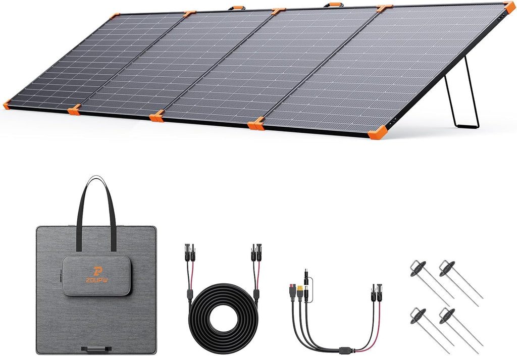 Portable Foldable Solar Panel 450W 38V N-Type 16BB 25% Efficiency - IP68 Waterproof