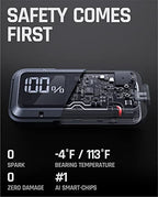 2,000A 20,000mAh Car Jump Starter For Up To 8.5L Gas And 6L Diesel Engines