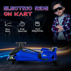 Aosom 12V Electric Drifting Go Kart With Slow Start, Music And Lights