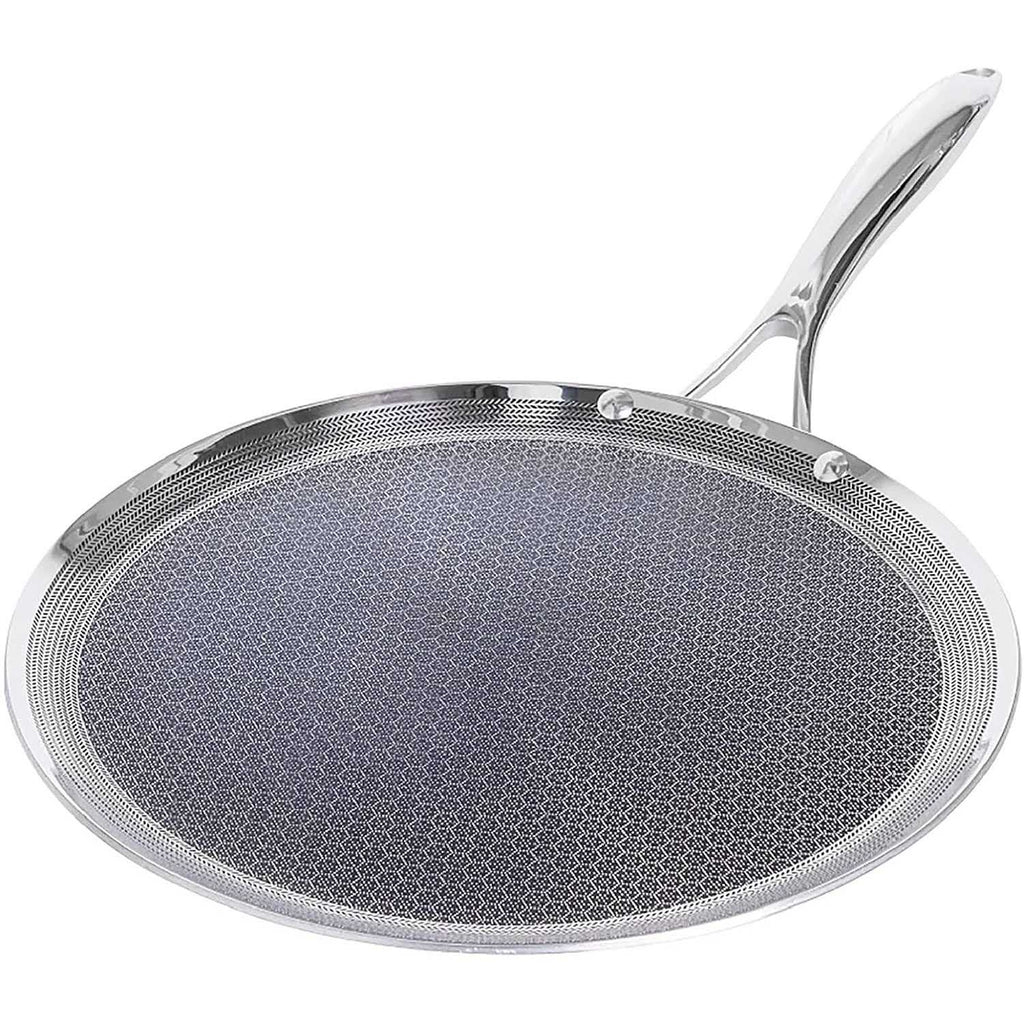 Hexclad 12 Inch Hybrid Stainless Steel Nonstick Griddle Fry Pan