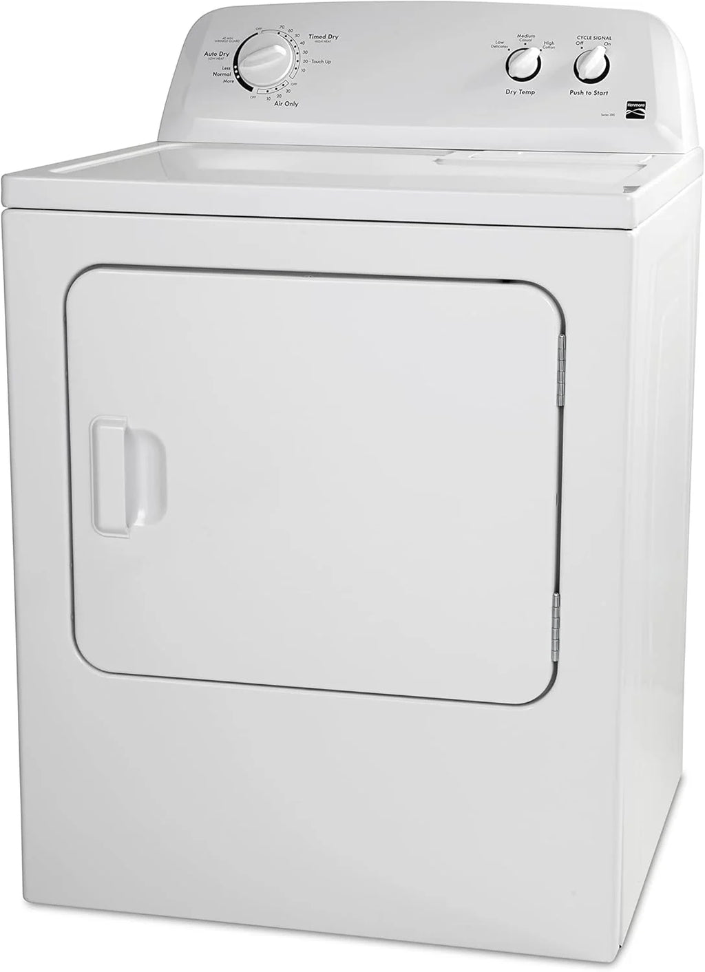 Kenmore Front Load Electric Dryer With Wrinkle Guard, 29in, 7.0 Cu. Ft., White - 62332