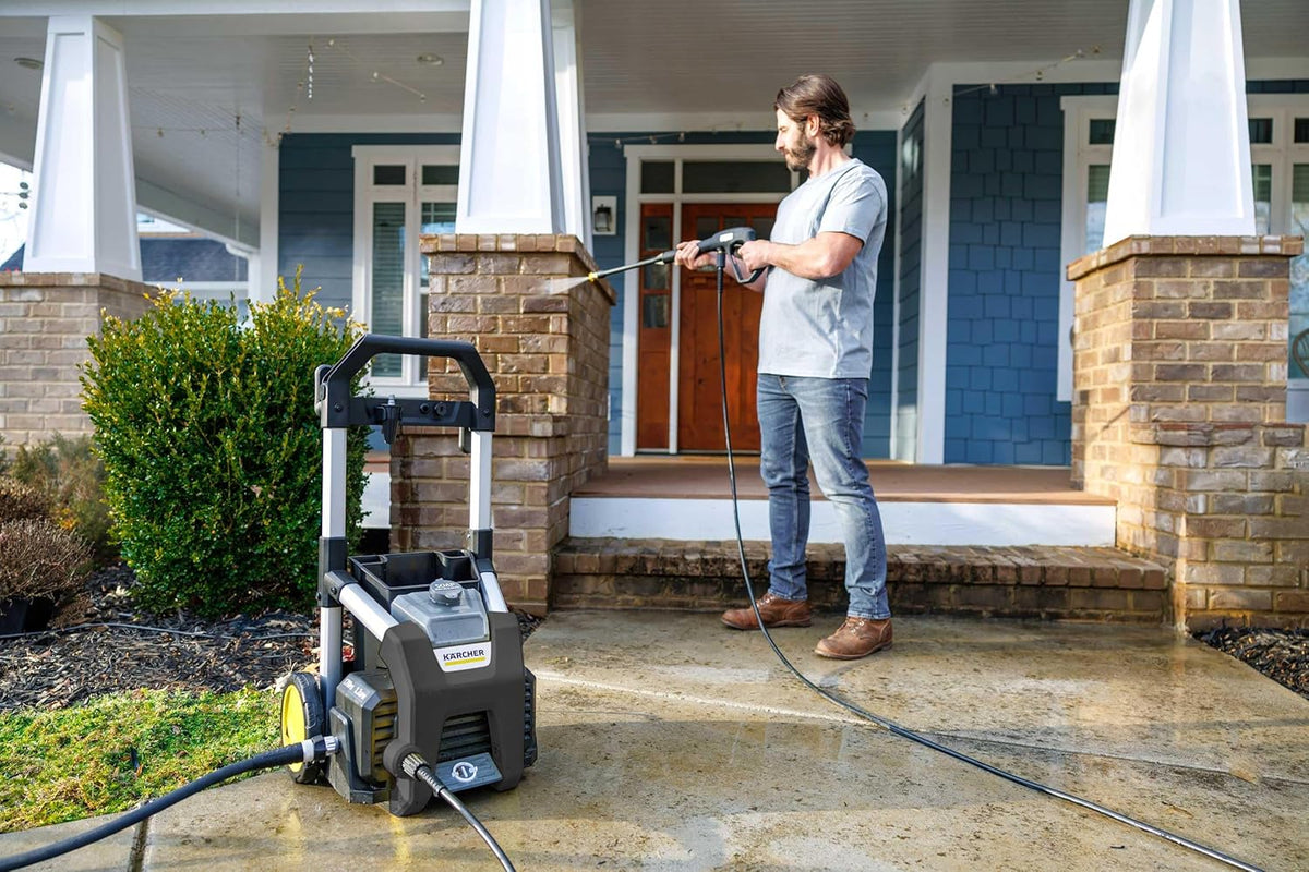 Karcher Electric Pressure Washer, 1700 PSI, 1.2 Max. GPM, 3 Spray Nozzles - K1700