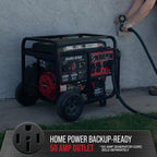 DuroStar Dual Fuel Portable Generator, 13,000-Watt, 500cc - DS13000MX