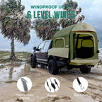 Inflatable Pickup Truck Bed Tent, 3 Person, 5.5ft-8ft