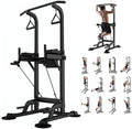 Tappio Power Tower Dip Bar Station Pull Up Bar Stand With Backrest, 400lb Capacity