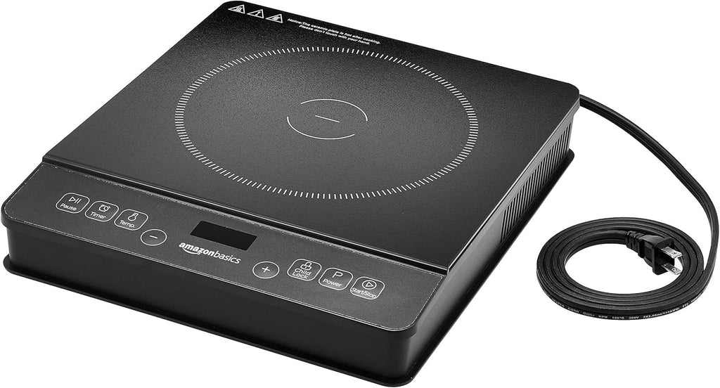 Portable Induction Cooktop Burner, 1800W, Black