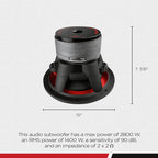 AudioPipe 15-Inch Dual 2 Ohm Car Audio Subwoofer - TXX-BDC4-15D2