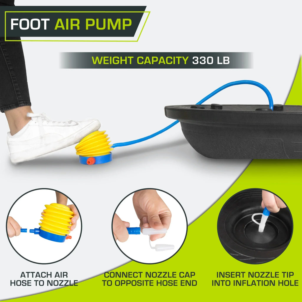 ProsourceFit Balance Trainer With Resistance Bands - Black