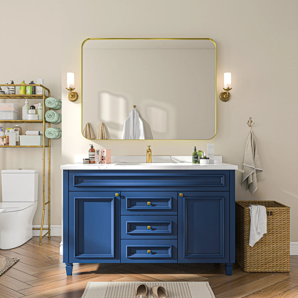 Aluminum Alloy Rounded Corner Wall Vanity Mirror