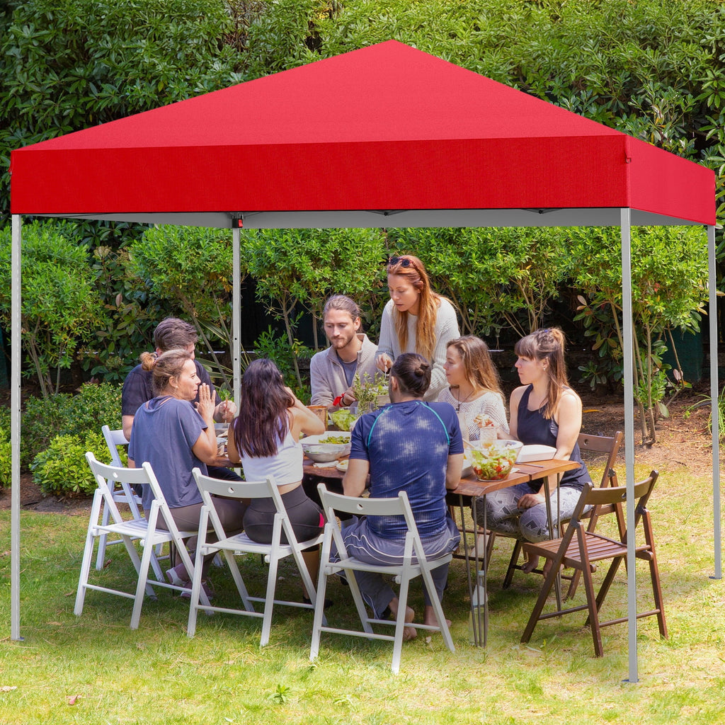 GVDV 10x10 ft Easy Pop Up Outdoor Canopy Tent - Blue