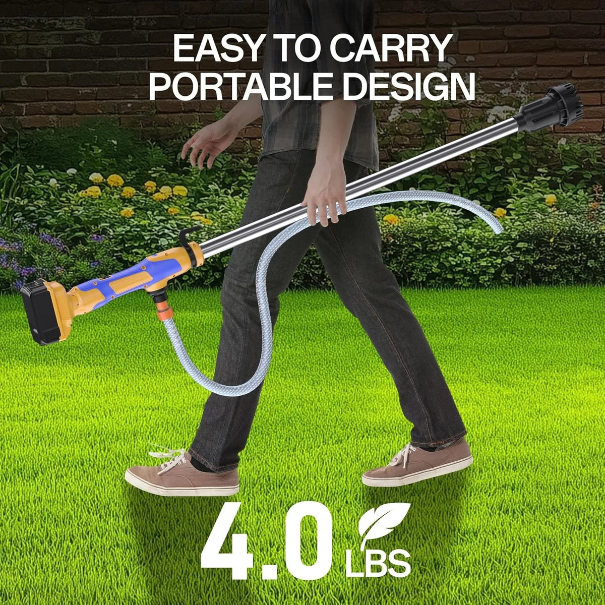 Cordless Stick Water Transfer Pump Compatible With Dewalt 20V Max Battery - 720 GPH, 32 FT Head, 3/4 in Outlet