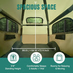 Inflatable Pickup Truck Bed Tent, 3 Person, 5.5ft-8ft