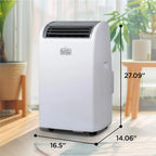 BLACK+DECKER Portable Air Conditioner 10,000 BTU for Rooms up to 450 Sq. Ft., White
