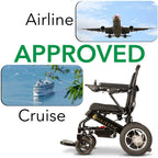 Comfy Go Folding Electric Power Wheelchair, 17.5 Seat Width