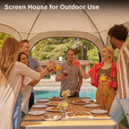 EAST OAK Pop-Up Screen House Tent 10 x 10 FT With Carry Bag