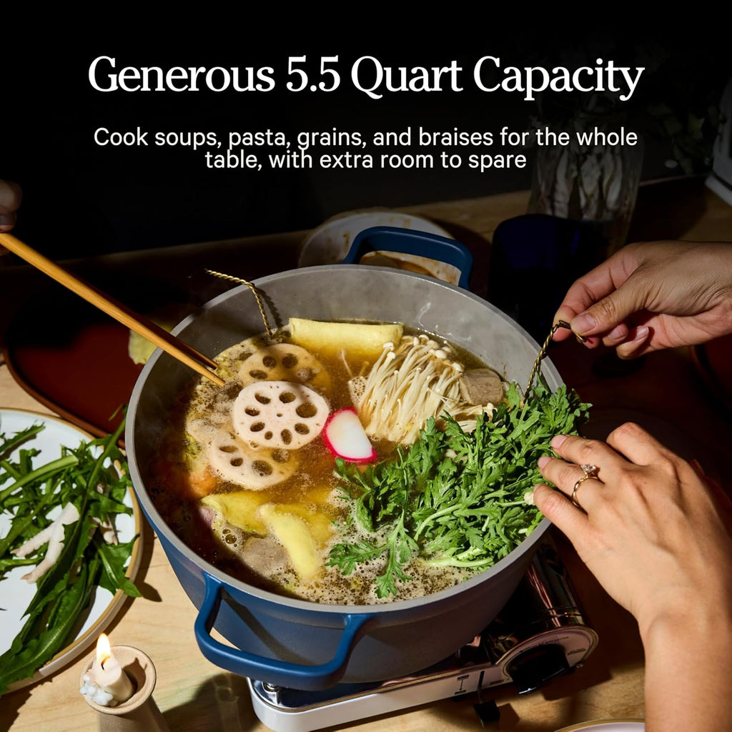 Our Place Perfect Pot 5.5 Qt Ceramic Pot With Lid And Spatula, Steam