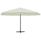 vidaXL Garden Parasol, Azure Blue Polyester With PA Coating, 196.9in x 118.1in