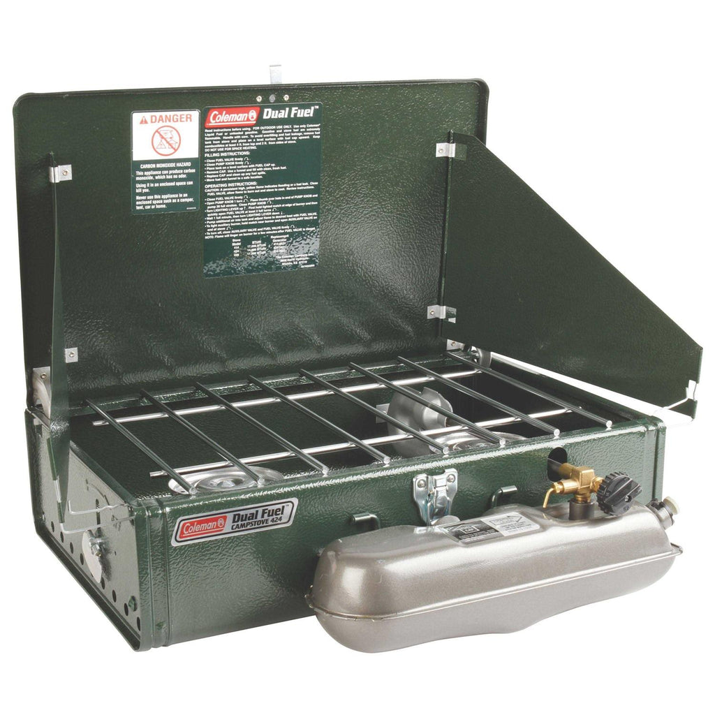 Coleman Dual Fuel 2-Burner Stove, 5 x 11 x 19 in - Guide Series
