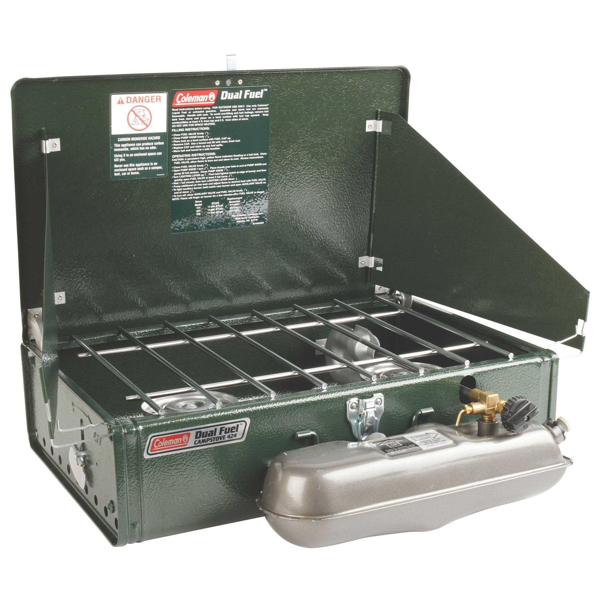Coleman Dual Fuel 2-Burner Stove, 5 x 11 x 19 in - Guide Series