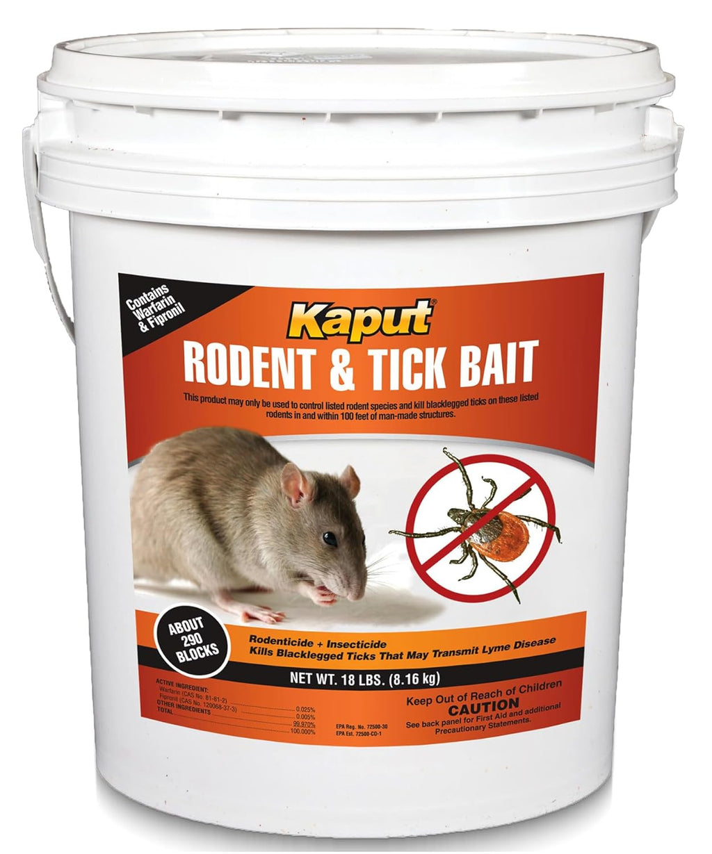 Kaput Rodent And Tick Bait Blocks 18 lbs