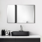 Frameless Beveled Prism Wall Mirror - Clear
