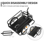 Ktaxon Two-Wheel Bicycle Cargo Trailer, Black, 16 in Inflatable Wheels