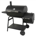 Expert Grill 28in Offset Charcoal Smoker Grill With Side Firebox - Black