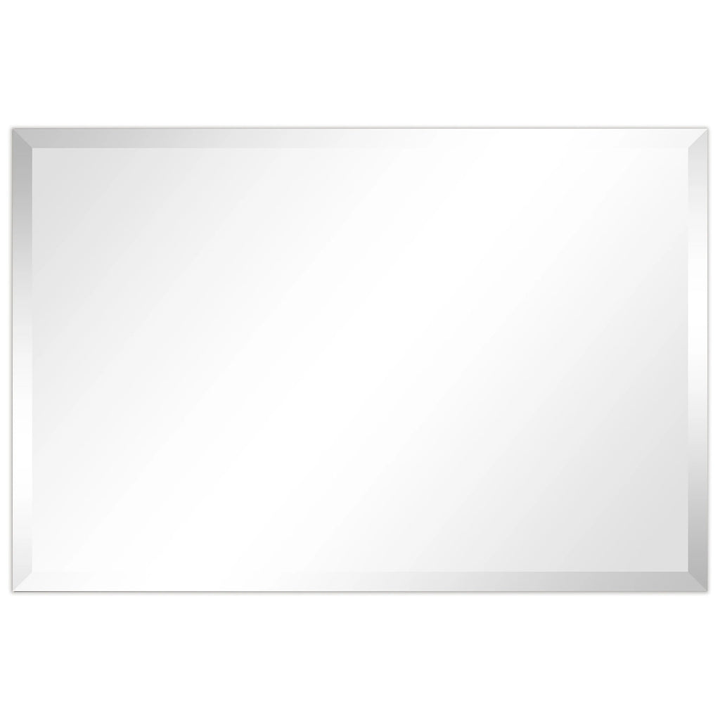 Frameless Beveled Prism Wall Mirror - Clear