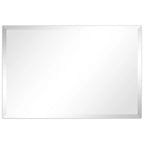 Frameless Beveled Prism Wall Mirror - Clear
