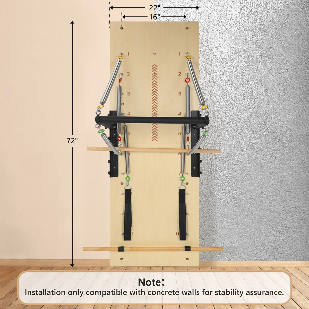ARKANTOS Pilates Springboard Exercise Equipment