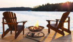 Portable Propane Fire Pit 21-inch 58,000 BTU With Cover And Carry Kit