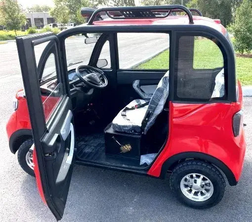 Two-Seat Electric Golf Cart With Air Conditioning And Heat