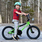 Glerc Kids BMX Style Bicycle 14 Inch Blue With Training Wheels And Coaster Brake