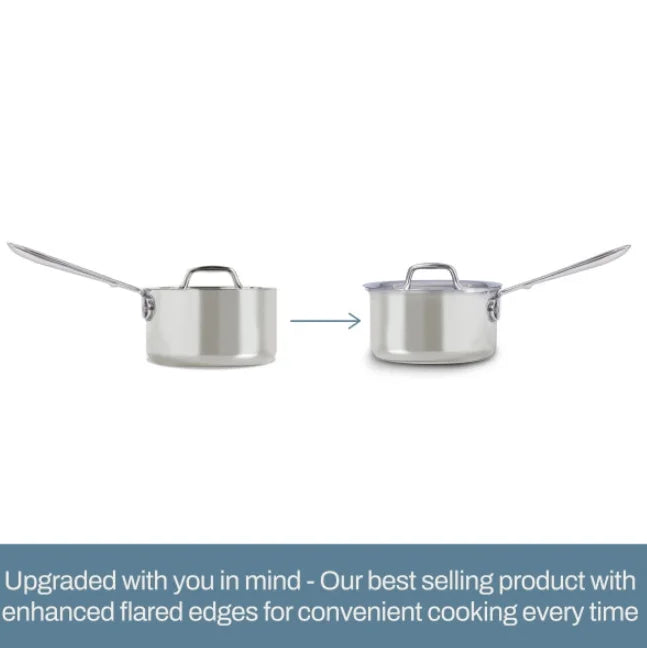 All-Clad D3 Stainless 3-Ply Bonded 3 Quart Saucepan With Lid