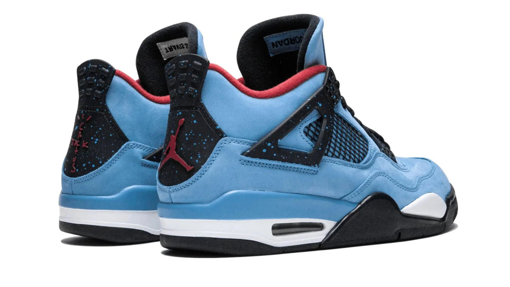 Air Jordan Sneakers, Blue Nubuck - Air Jordan 4 Retro Travis Scott Cactus Jack